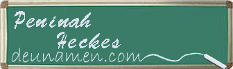 Peninah Heckes Visitenkarte